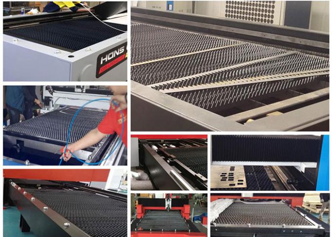 Chinese Brand 2000 Watts Sheet Metal Laser Cutting Machine , Red